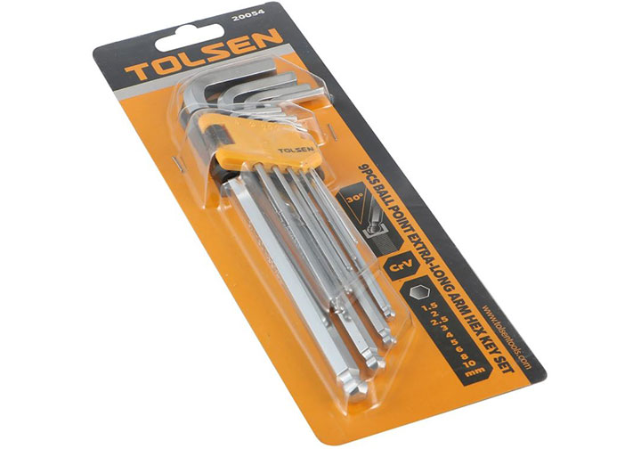 1.5-10mm Bộ lục giác bi 9 chi tiết Tolsen 20054 1.5-10mm Bộ lục giác bi 9 chi tiết Tolsen 20054