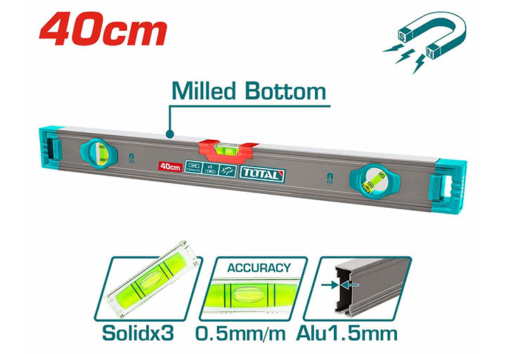 16" Thước thủy từ tính Total TMT24028M