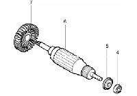 Rotor máy đánh bóng 9227C, 9237C Makita 516308-7