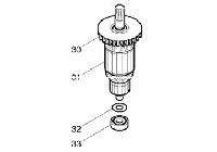 Rotor máy đục HM1306 Makita 517773-3