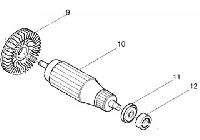 Rotor máy mài góc 9015B Makita 516333-8