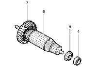 Rotor máy mài góc 9556HN, 9558NH Makita 515613-9