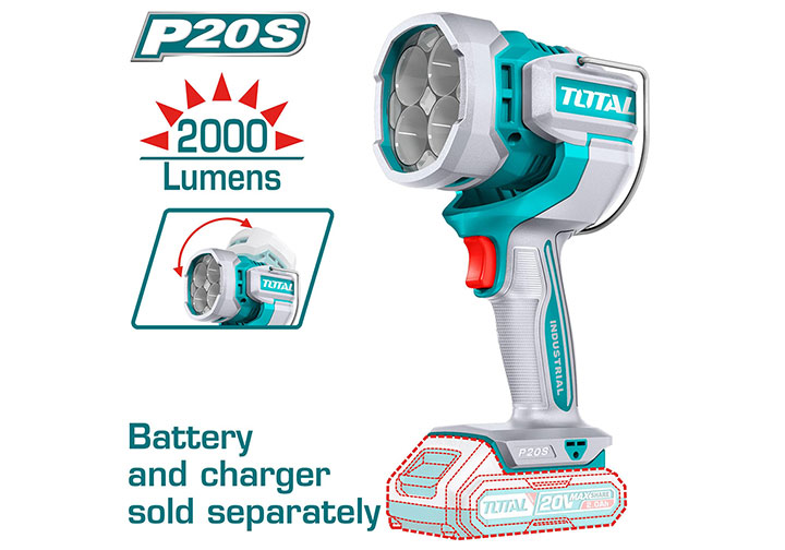 20V Đèn làm việc dùng pin (chỉ thân máy) Total TWLI2088 20V Đèn làm việc dùng pin (chỉ thân máy) Total TWLI2088