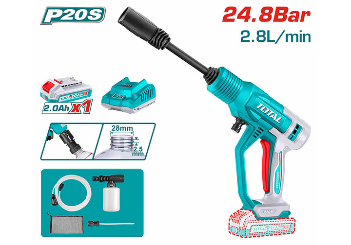 20V Máy xịt rửa dùng pin Total TPWLI20362 20V Máy xịt rửa dùng pin Total TPWLI20362