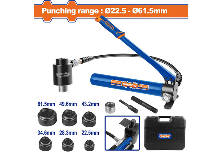 22.5-61.5mm Đột lỗ thủy lực thủ công Wadfow WHHT2261