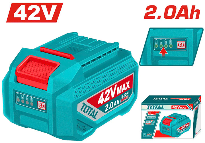42V/2.0Ah Pin Lithium-ion P42M Total TFBLI42201 42V/2.0Ah Pin Lithium-ion P42M Total TFBLI42201