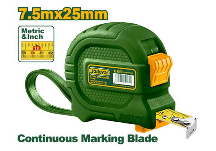 7.5mx25mm Thước cuộn thép hệ inch và mét Jadever JDMT4340