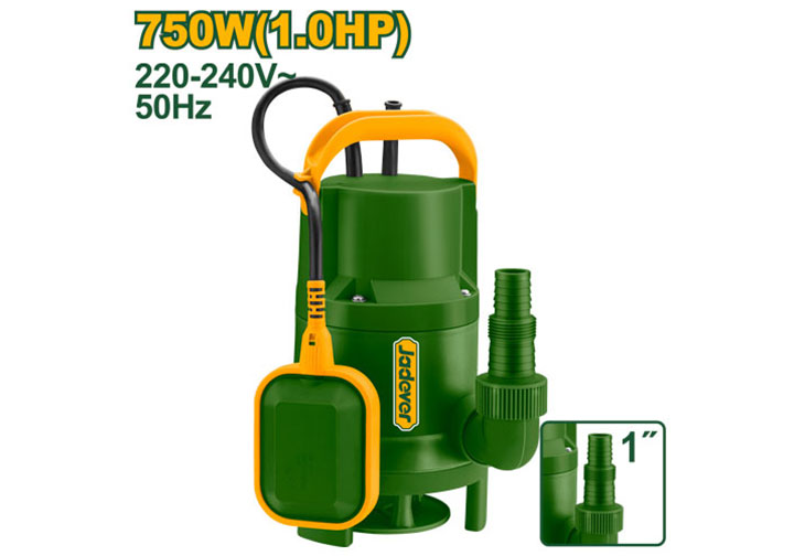 750W (1HP) Máy bơm chìm nước thải Jadever JDWPFW03