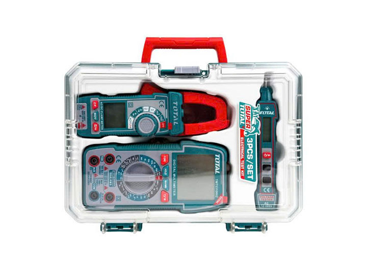 Bộ combo đồng hồ đo điện 3 chi tiết Total TOS24067 Bộ combo đồng hồ đo điện 3 chi tiết Total TOS24067