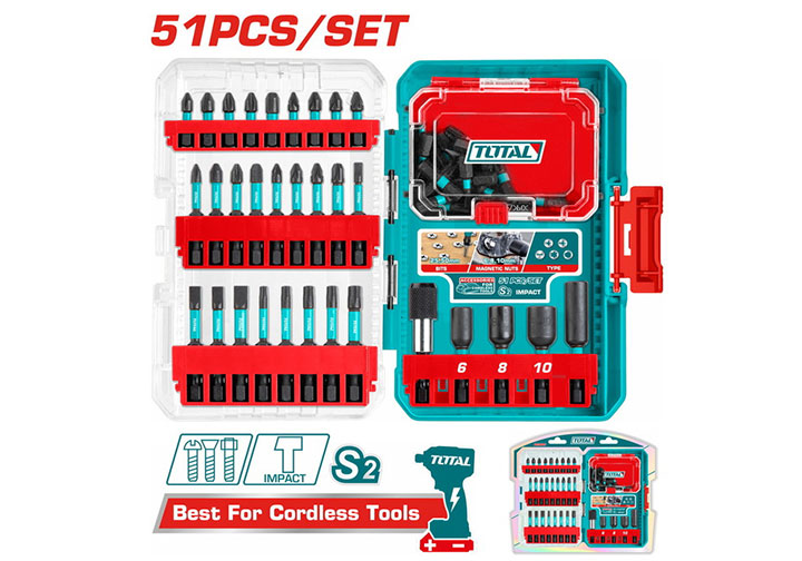 Bộ mũi vít đóng đa năng 51 chi tiết Total TACSDL25106