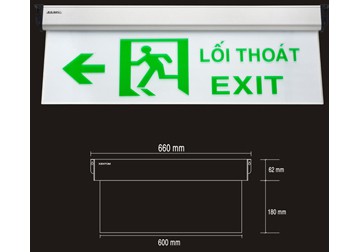 Đèn lối thoát (exit) một mặt Kentom KT-670