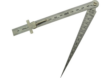 Thước lá kết hợp thước đo lỗ Shinwa 62612