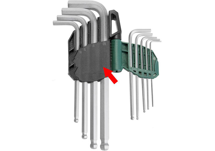 1.5-10mm Bộ lục giác bi dài Sata 09-105A (09105A) 1.5-10mm Bộ lục giác bi dài Sata 09-105A (09105A)