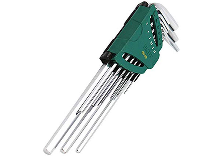 1.5-10mm Bộ lục giác đầu bằng dài Sata 09-103A (09103A) 1.5-10mm Bộ lục giác đầu bằng dài Sata 09-103A (09103A)