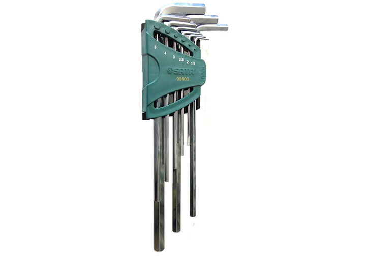1.5-10mm Bộ lục giác đầu bằng dài Sata 09-103A (09103A) 1.5-10mm Bộ lục giác đầu bằng dài Sata 09-103A (09103A)