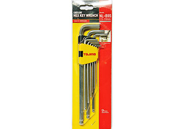 1.5-10mm Bộ lục giác đầu bi cán dài Tajima NL-B9S 1.5-10mm Bộ lục giác đầu bi cán dài Tajima NL-B9S