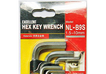 1.5-10mm Bộ lục giác đầu bi cán dài Tajima NL-B9S 1.5-10mm Bộ lục giác đầu bi cán dài Tajima NL-B9S