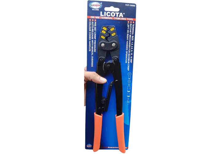 1.5-16mm2 Kìm bấm đầu cote số 15 Licota TCP-10089 1.5-16mm2 Kìm bấm đầu cote số 15 Licota TCP-10089