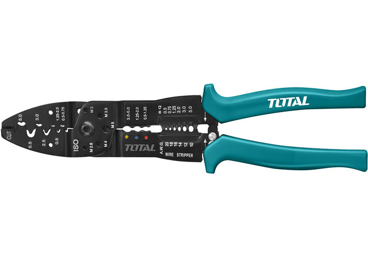 10" (254mm) Kìm (kiềm) tuốt dây điện Total THT15101 10" (254mm) Kìm (kiềm) tuốt dây điện Total THT15101