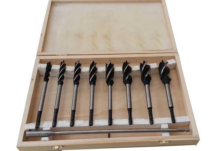 10-25mm Bộ mũi khoan gỗ xoắn 8 chi tiết L+R+T 10-25mm Bộ mũi khoan gỗ xoắn 8 chi tiết L+R+T