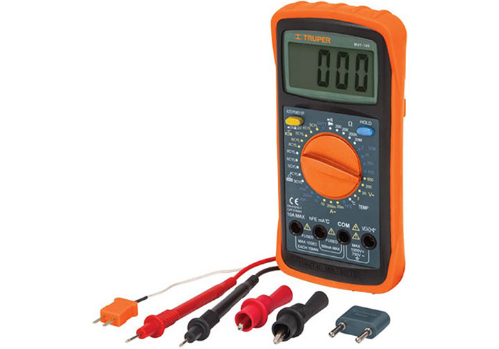 1000V Đồng hồ vạn năng đo dòng điện Truper 10403 (MUT105) 1000V Đồng hồ vạn năng đo dòng điện Truper 10403 (MUT105)