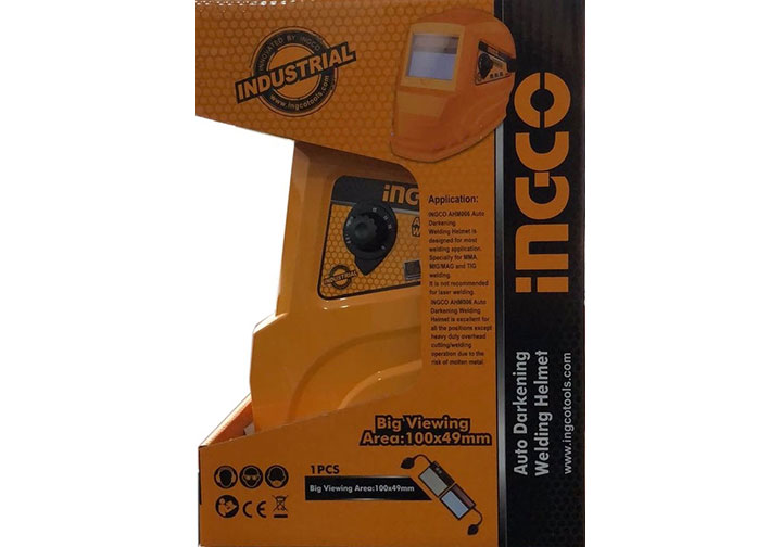 100x49mm Mặt nạ hàn tự động tối INGCO AHM006 100x49mm Mặt nạ hàn tự động tối INGCO AHM006