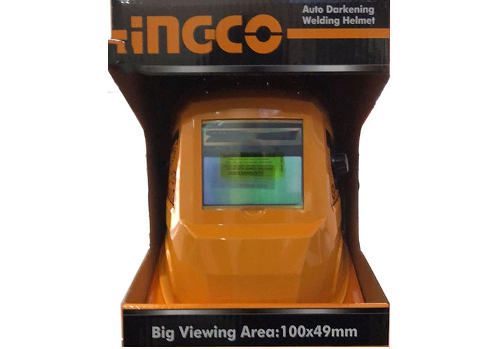 100x49mm Mặt nạ hàn tự động tối INGCO AHM006 100x49mm Mặt nạ hàn tự động tối INGCO AHM006
