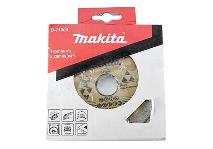 105x20mm Lưỡi cắt gạch, bê tông Makita D-71009 105x20mm Lưỡi cắt gạch, bê tông Makita D-71009