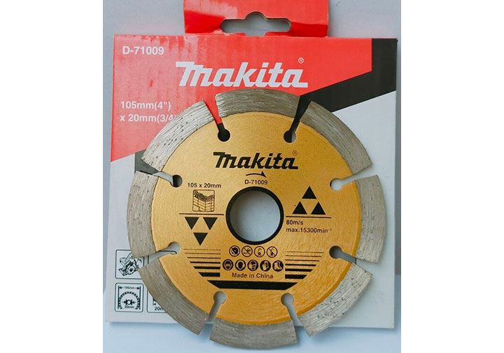 105x20mm Lưỡi cắt gạch, bê tông Makita D-71009 105x20mm Lưỡi cắt gạch, bê tông Makita D-71009