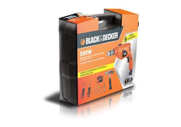 10mm Máy khoan búa 500W kèm 9 phụ kiện Black and Decker HD400K9 10mm Máy khoan búa 500W kèm 9 phụ kiện Black and Decker HD400K9