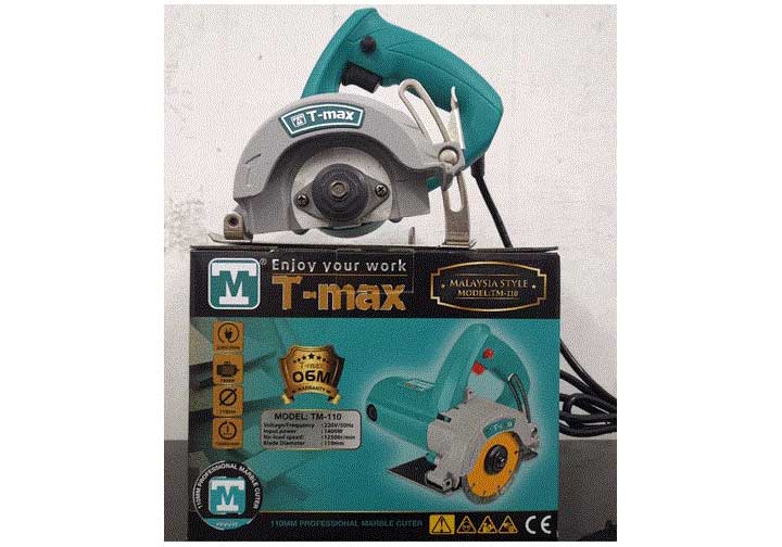 110mm Máy cắt gạch đá 1400W T-Max TM-110 110mm Máy cắt gạch đá 1400W T-Max TM-110