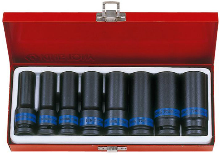 1/2" Bộ đầu tuýp đen lục giác 8 chi tiết Kingtony 4410MP 1/2" Bộ đầu tuýp đen lục giác 8 chi tiết Kingtony 4410MP