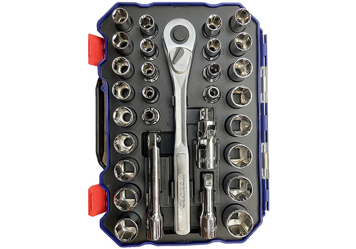 1/2" Bộ tuýp 30 chi tiết Workpro WP202525 1/2" Bộ tuýp 30 chi tiết Workpro WP202525