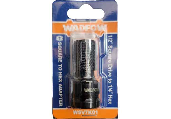 1/2" x 1/4" Đầu chuyển chuôi vuông sang lục giác Wadfow WSV7K01 1/2" x 1/4" Đầu chuyển chuôi vuông sang lục giác Wadfow WSV7K01