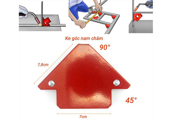 12kgf Ke góc nam châm hàn góc 45, 90, 135 độ 12kgf Ke góc nam châm hàn góc 45, 90, 135 độ