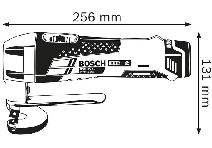 12V Máy cắt tôn dùng pin Bosch GSC 12 V-13 (bảng SOLO) 12V Máy cắt tôn dùng pin Bosch GSC 12 V-13 (bảng SOLO)