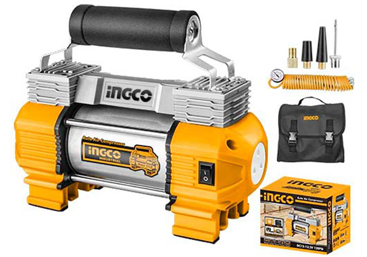 12V Máy kiểm tra hơi lốp xe ô tô Ingco AAC2508 12V Máy kiểm tra hơi lốp xe ô tô Ingco AAC2508