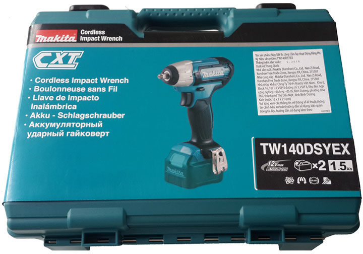 12V Máy siết bu lông dùng pin 3/8" Makita TW140DSYEX 12V Máy siết bu lông dùng pin 3/8" Makita TW140DSYEX