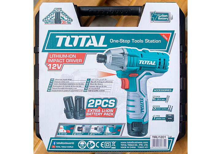 12V Máy siết mở vít dùng pin Total TIRLI1201 12V Máy siết mở vít dùng pin Total TIRLI1201