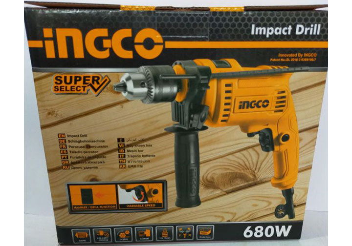 13mm Máy khoan búa 680W Ingco ID6808 13mm Máy khoan búa 680W Ingco ID6808