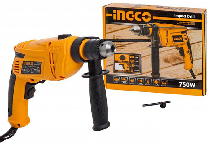 13mm Máy khoan búa 750W INGCO ID7508E 13mm Máy khoan búa 750W INGCO ID7508E