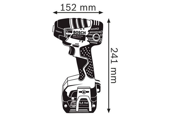 14.4V Máy vặn ốc bu lông dùng pin Bosch GDS 14.4 V-LI 14.4V Máy vặn ốc bu lông dùng pin Bosch GDS 14.4 V-LI