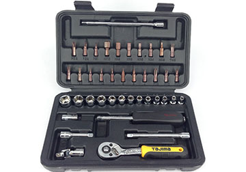 1/4" Bộ tuýp 41 chi tiết Tajima TS-41 1/4" Bộ tuýp 41 chi tiết Tajima TS-41