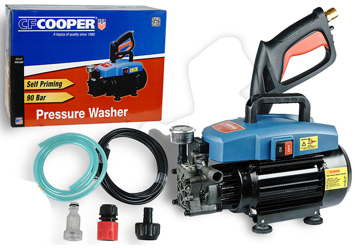 1500W Máy phun xịt rửa cao áp CF Cooper PW15SP 1500W Máy phun xịt rửa cao áp CF Cooper PW15SP
