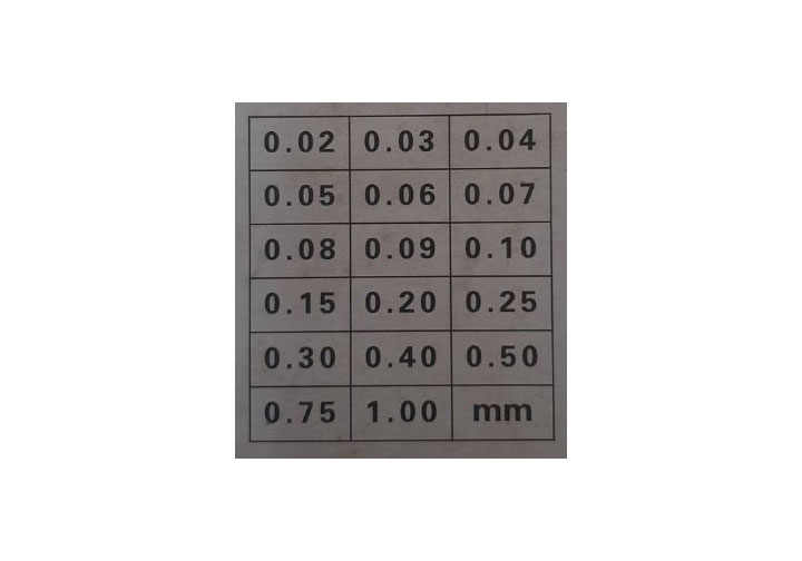 150x17 Dưỡng đo độ dày Asaki AK-139 150x17 Dưỡng đo độ dày Asaki AK-139