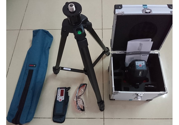 15m Máy cân mực 8 tia laser đỏ Bosch GLL 8-40 SET 15m Máy cân mực 8 tia laser đỏ Bosch GLL 8-40 SET