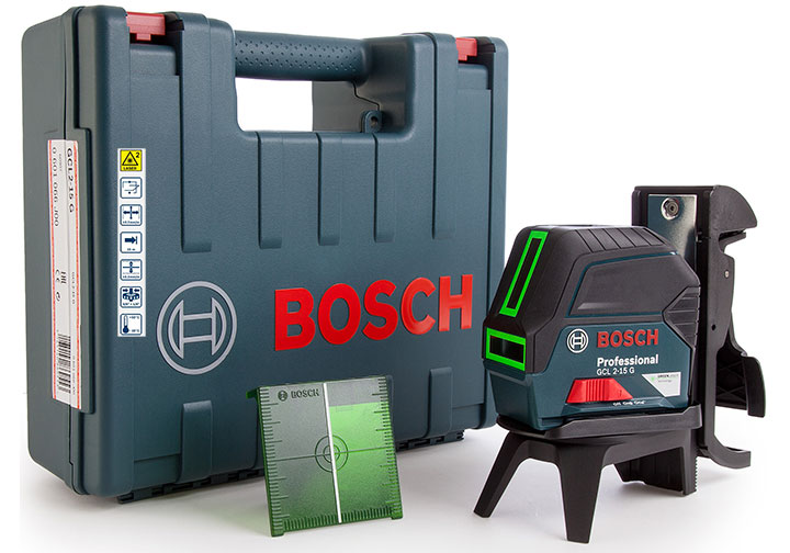15m Máy cân mực tia laser xanh Bosch GCL 2-15 G 15m Máy cân mực tia laser xanh Bosch GCL 2-15 G