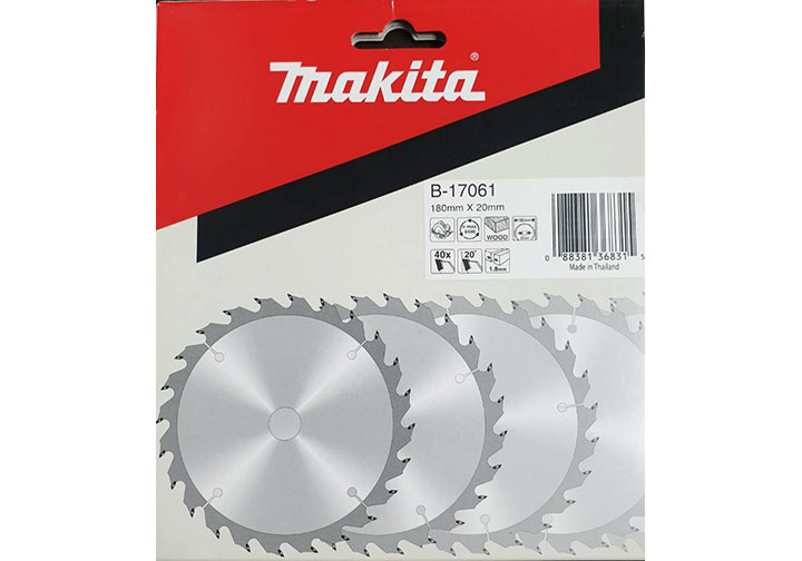 180X20X40T Lưỡi cưa hợp kim Makita B-17061 180X20X40T Lưỡi cưa hợp kim Makita B-17061