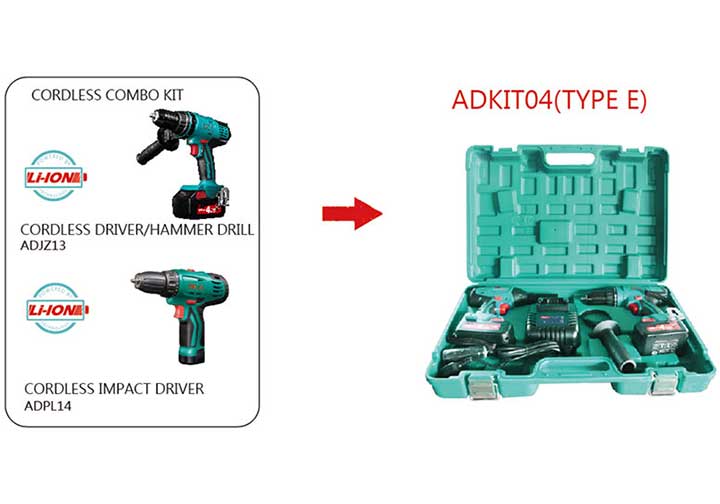 18V Bộ máy khoan bê tông và máy siết vít dùng pin DCA ADKIT04 18V Bộ máy khoan bê tông và máy siết vít dùng pin DCA ADKIT04