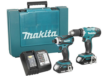 18V Bộ máy khoan, máy bắt vít dùng pin Makita DLX2022 18V Bộ máy khoan, máy bắt vít dùng pin Makita DLX2022